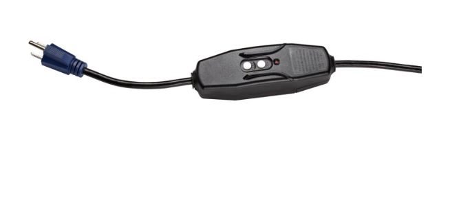 Misto 15" Outdoor Pivoting Misting Fan – 3 Speeds, GFCI Cord, Black