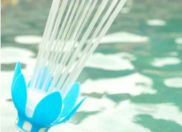 Water Powered Swimming Pool Fountain W/ Multicolor LED