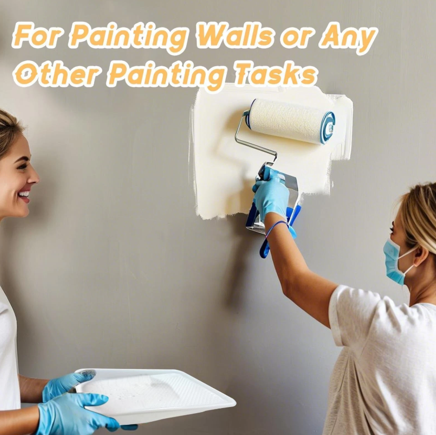 King Origin 9 Inch Disposable Paint Tray Liners – 12 Pack Textured Deep Pan