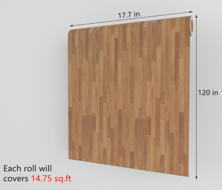 Butcher Block Contact Paper for Countertops – 17.7"x120" Peel and Stick Shiplap Wood Grain Wallpaper