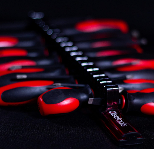 Magnetic Screwdriver Organizer for Tools – Holds 16 Screwdrivers | Heavy Duty Red Tool Holder