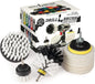  Rotary Drill Cleaning Brush Kit – Auto, Upholstery, Bathroom & Shower Scrubber Pads