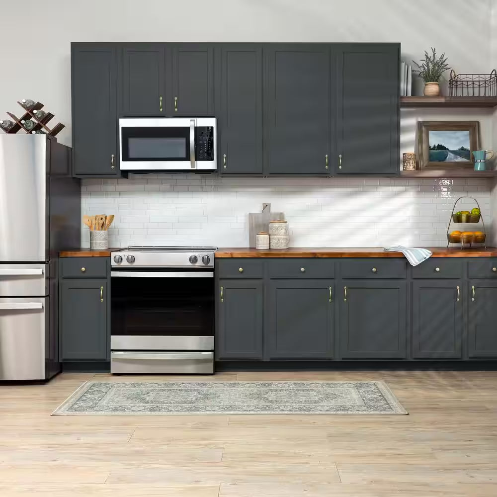 1 Qt. Satin Charcoal Interior Cabinet Paint Kit