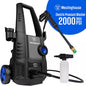 2000 Max PSI 1.76 Max GPM Cold Water Electric Powered Pressure Washer W/Anti-Tipping Technology and 2-Quick Connect Tips