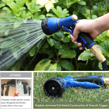 Garden Hose Nozzle – High Pressure, 8 Patterns, Watering Plants & Washing