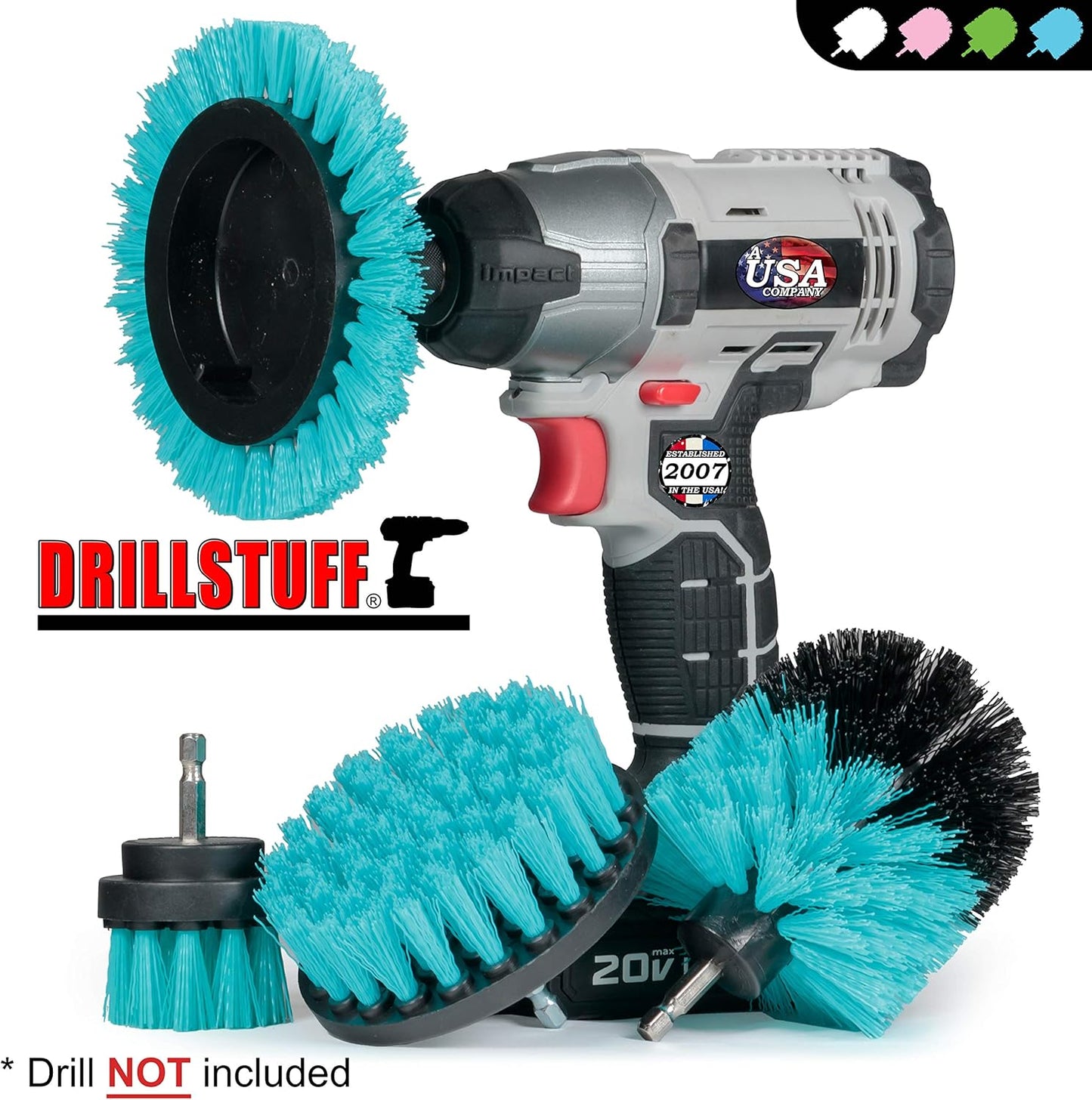 Aquatic Boat Cleaning Kit – Hull Brush Set, Deck Scrubbing Brushes, Spinning Drill Heads & Barnacle Removal Tools