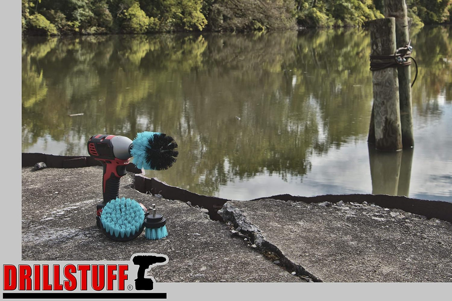 Aquatic Boat Cleaning Kit – Hull Brush Set, Deck Scrubbing Brushes, Spinning Drill Heads & Barnacle Removal Tools