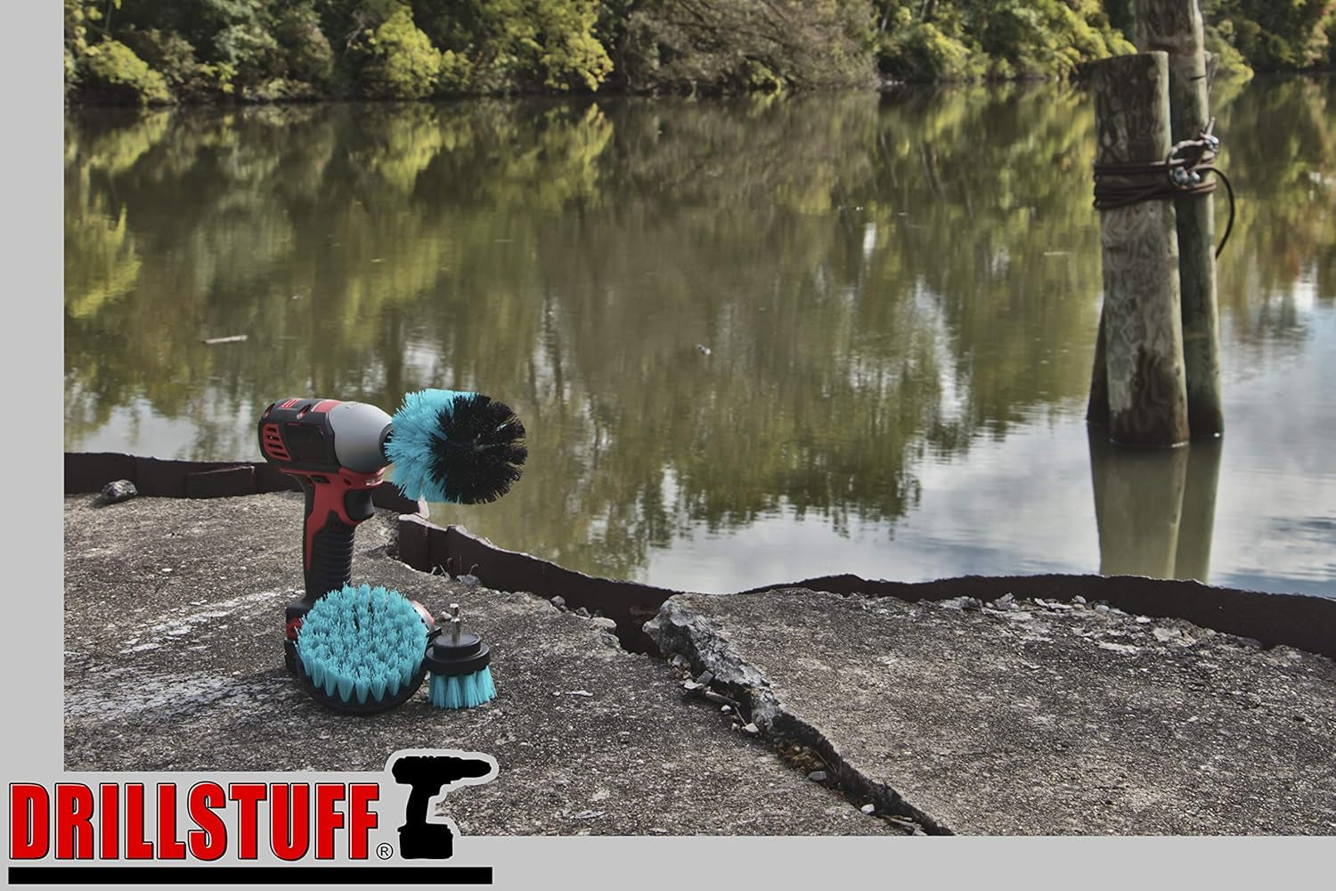 Aquatic Boat Cleaning Kit – Hull Brush Set, Deck Scrubbing Brushes, Spinning Drill Heads & Barnacle Removal Tools