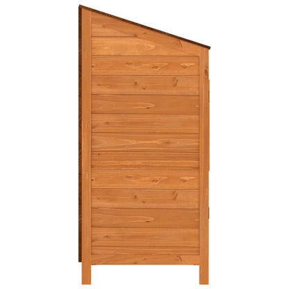 Garden Shed Brown Solid Fir Wood Medium Garden Shed Rectangular