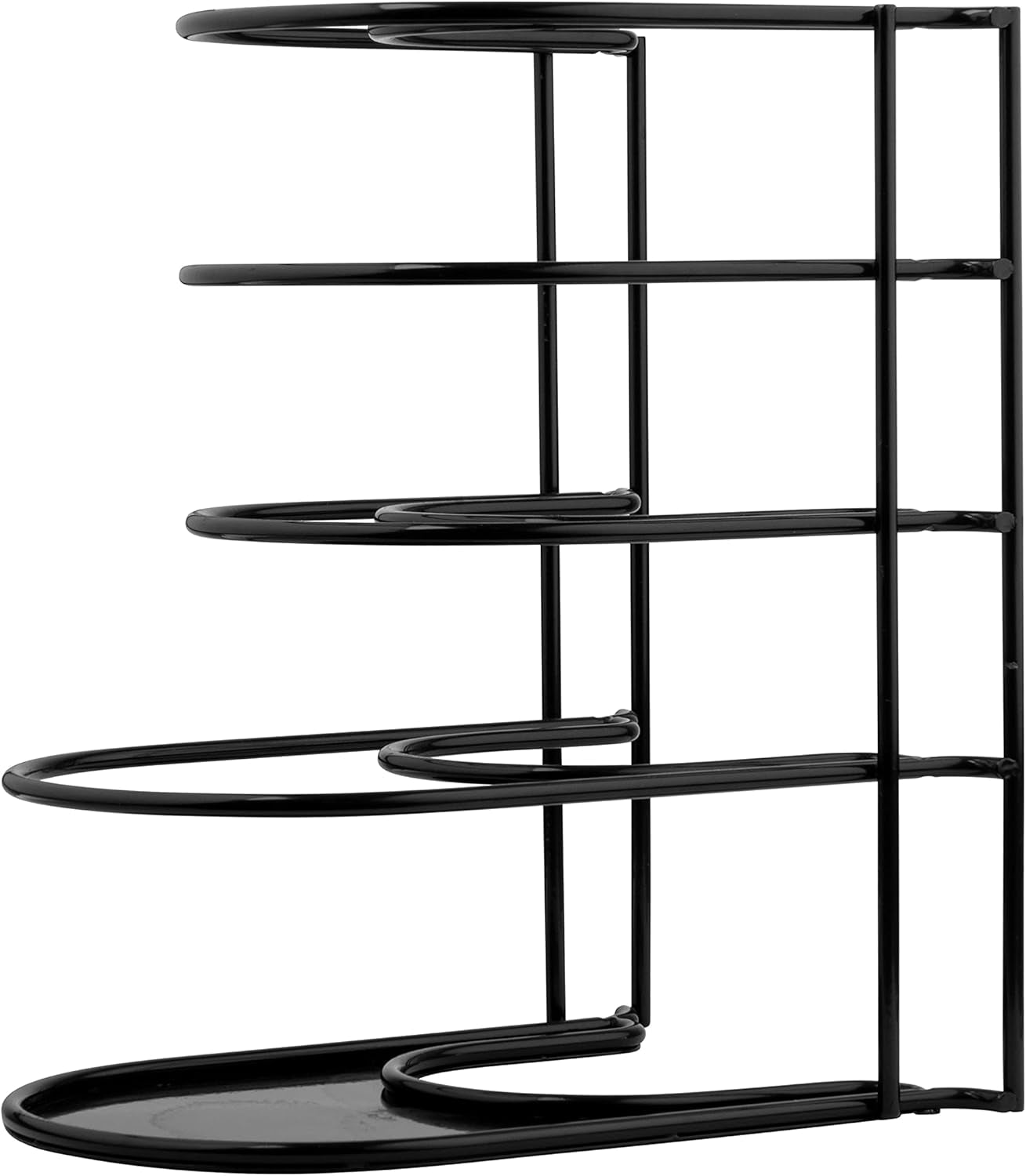 Heavy Duty Pots and Pans Organizer Rack - 12.2"-Inch Tall - 5 Tier Rack - Holds 50 LB - Cast Iron Skillets, Griddles, Shallow Cookware - Space Saving Kitchen Storage - No Assembly Required