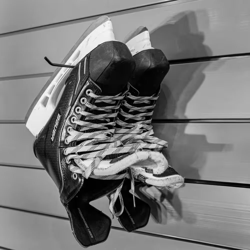 Stealth Sports Slat Wall Panel Kit – 12 Black Accessories, 50 lb Load Capacity, Garage & Workshop Storage