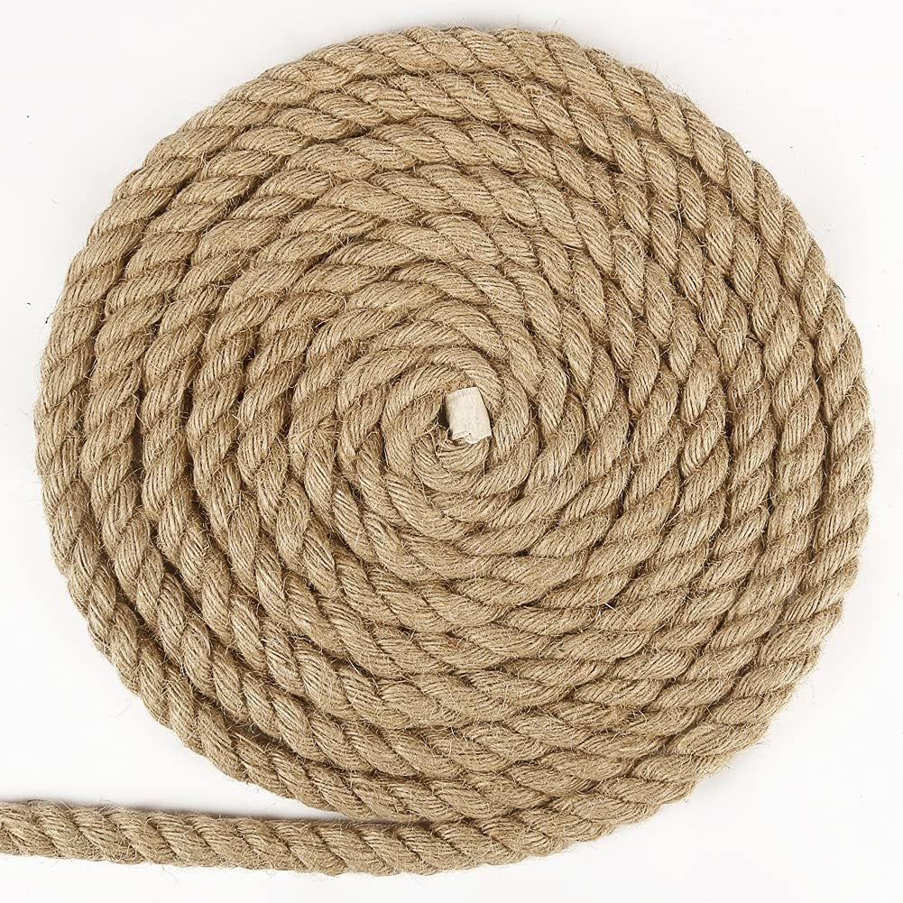33 ft Natural Jute Twine – 14mm, Craft, Decor, Gardening & Cat Scratch Post