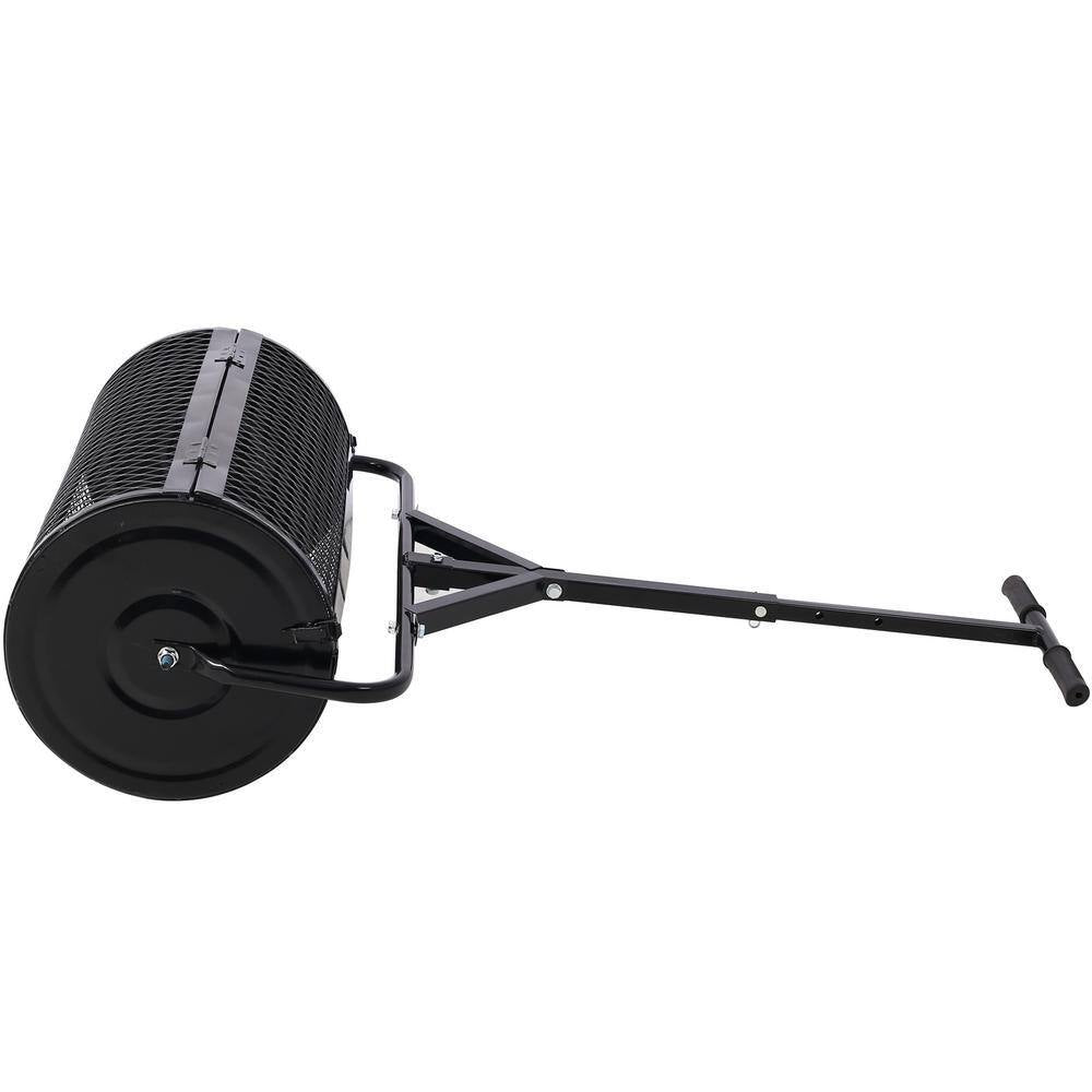 Adjustable Compost Spreader, Rust & Corrosion-Proof Lawn and Garden Peat Moss Spreader - 24-Inch 