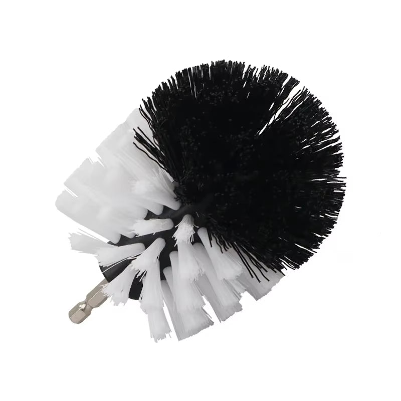 2/3.5/4/5" Drill Brush Power Scrubber Kit – Nylon Stain Polisher with Extender for Bathroom & Universal Cleaning