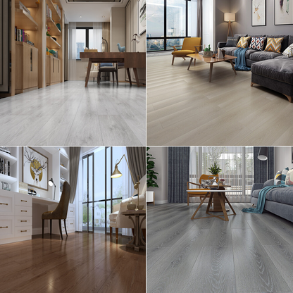 36PCS Self-Adhesive PVC Vinyl Floor Planks – 54 Sq.Ft Wood Look Peel & Stick Tiles