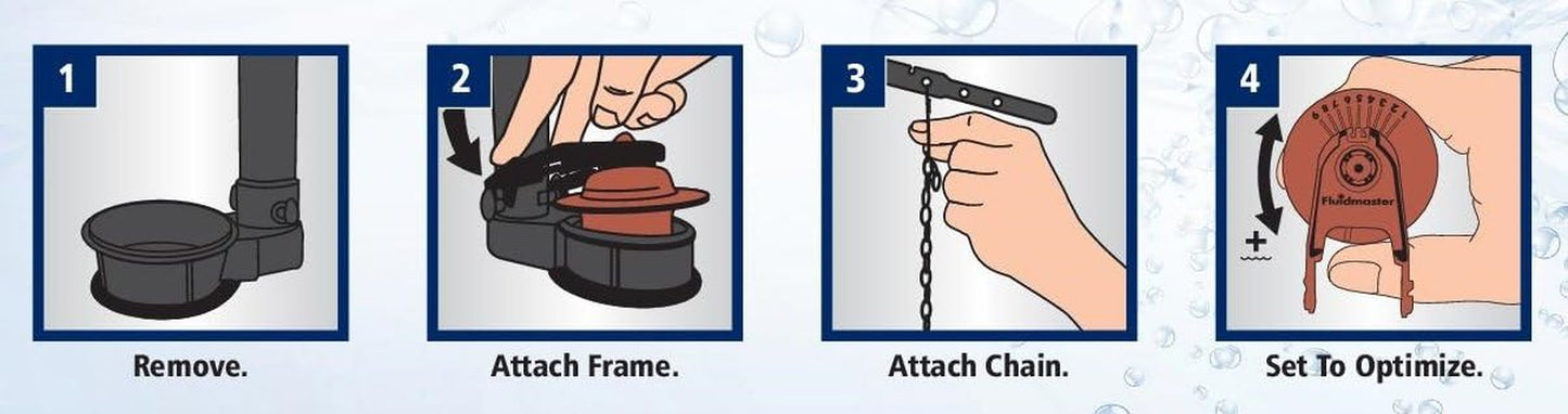 Universal Toilet Flapper – Water Saving, Adjustable, Red - Performax 502P21 2”