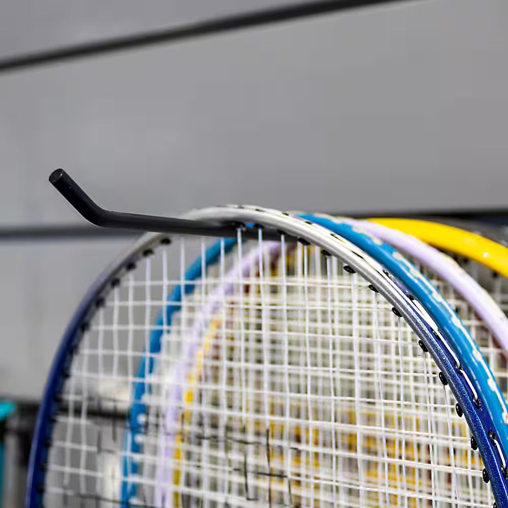 Stealth Sports Slat Wall Panel Kit – 12 Black Accessories, 50 lb Load Capacity, Garage & Workshop Storage