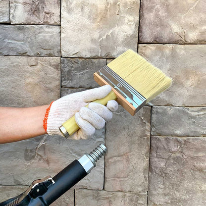 5-Inch Paint Brush Set – 6-Pack, Poly/Bristle Blend for Decks & Fences