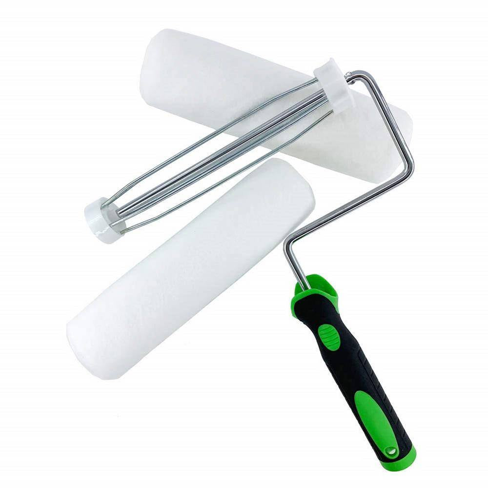 12-Piece Acrylic Paint Roller Kit – Complete Wall Painting Set with Roller Covers, Frames & Brushes