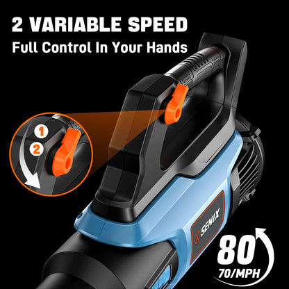20 Volt Max* Cordless Leaf Blower, up to 350 CFM and 80 MPH, Variable Speed, Lightweight, (Tool Only) BLAX2-M-0