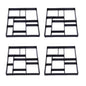 Concrete Mold Cement Paver Stepping Stone Walk Maker – 4-Piece DIY Path