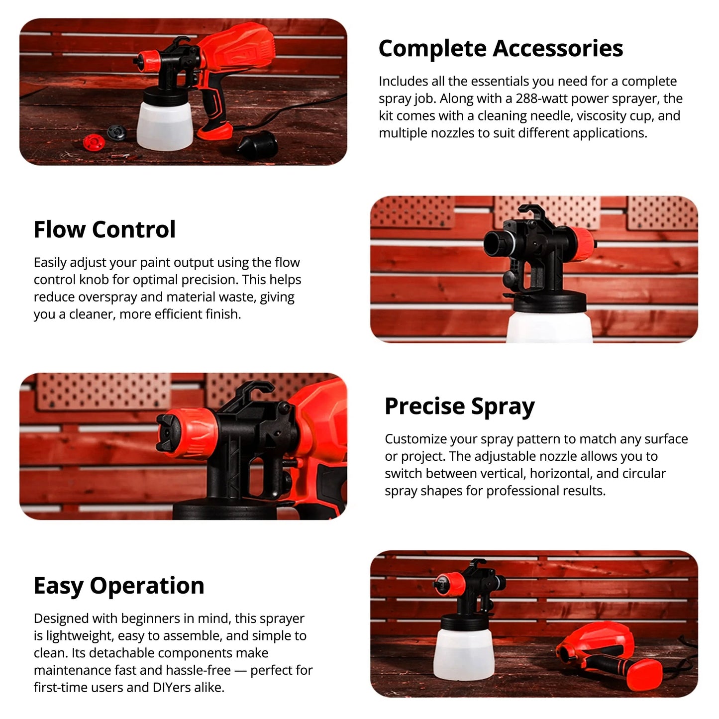 High-Pressure Cordless Paint Sprayer