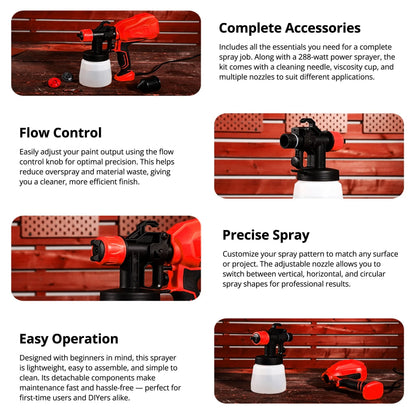 High-Pressure Cordless Paint Sprayer