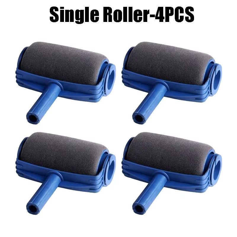 Multi Functional High Quality Handle Paint Roller Set Plastic Handle Painting Roller Brush for Office House Decoration