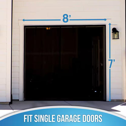 One Car Roll-Up Garage Door Screen with Magnetic Closure - 8 Ft. X 7 Ft. 