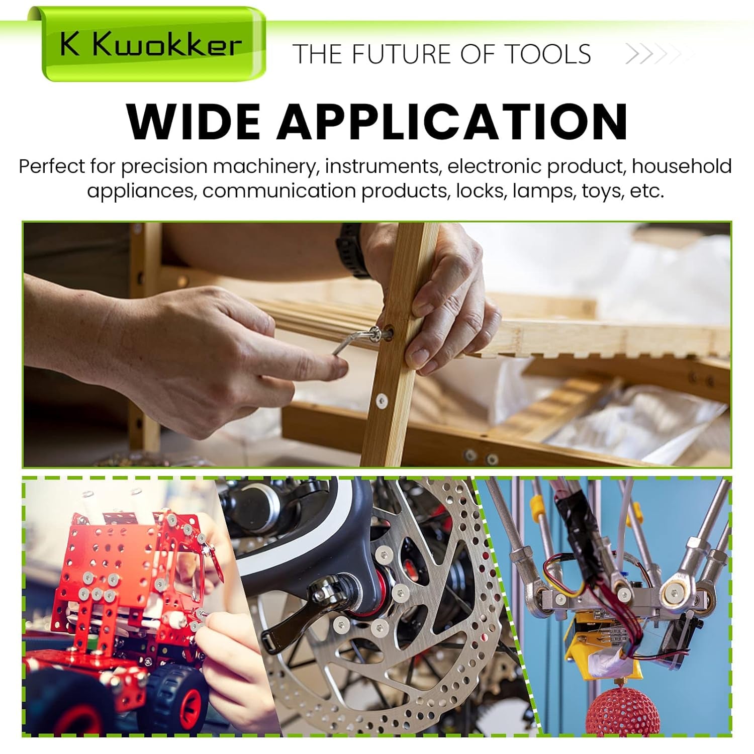 24-Size M2–M5 Hex Socket Flat Head Screw & Nut Kit – 304 Stainless Steel, 8mm–25mm