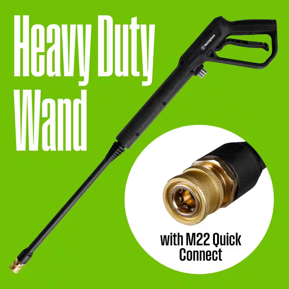 2000 Max PSI 1.76 Max GPM Cold Water Electric Powered Pressure Washer W/Anti-Tipping Technology and 2-Quick Connect Tips