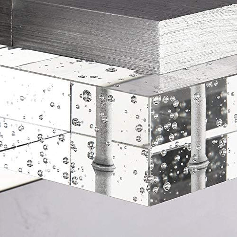 4-Light LED Bathroom Vanity Wall Light – Dimmable Modern Glass & Stainless Steel