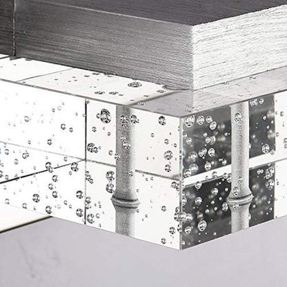 4-Light LED Bathroom Vanity Wall Light – Dimmable Modern Glass & Stainless Steel