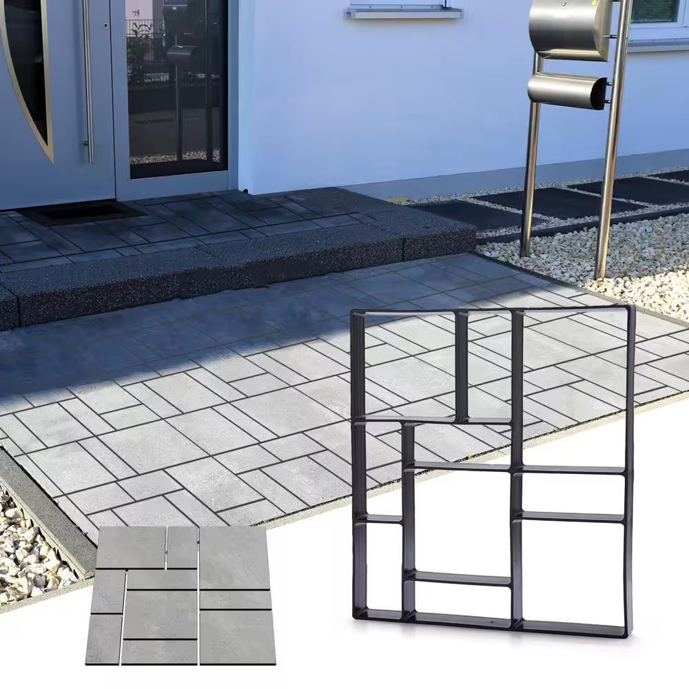 Concrete Mold Cement Paver Stepping Stone Walk Maker – 4-Piece DIY Path