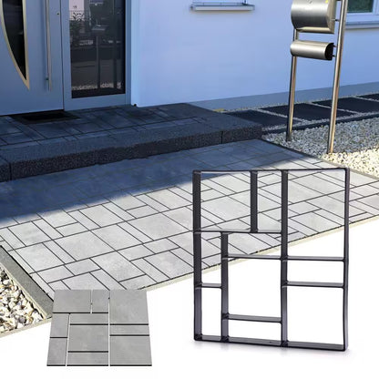 Concrete Mold Cement Paver Stepping Stone Walk Maker – 4-Piece DIY Path