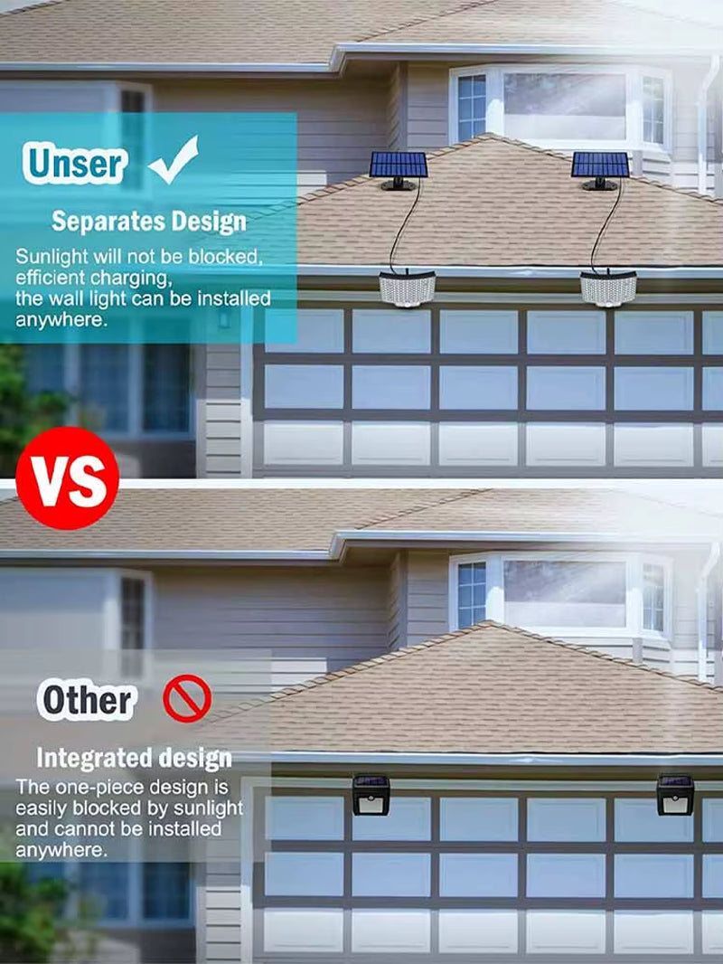 106-LED Solar Motion Sensor Floodlight – Outdoor Waterproof with Remote, 3 Modes