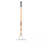 Long Wood Handle 19-Tine Adjustable Thatch Rake - 54 In. 