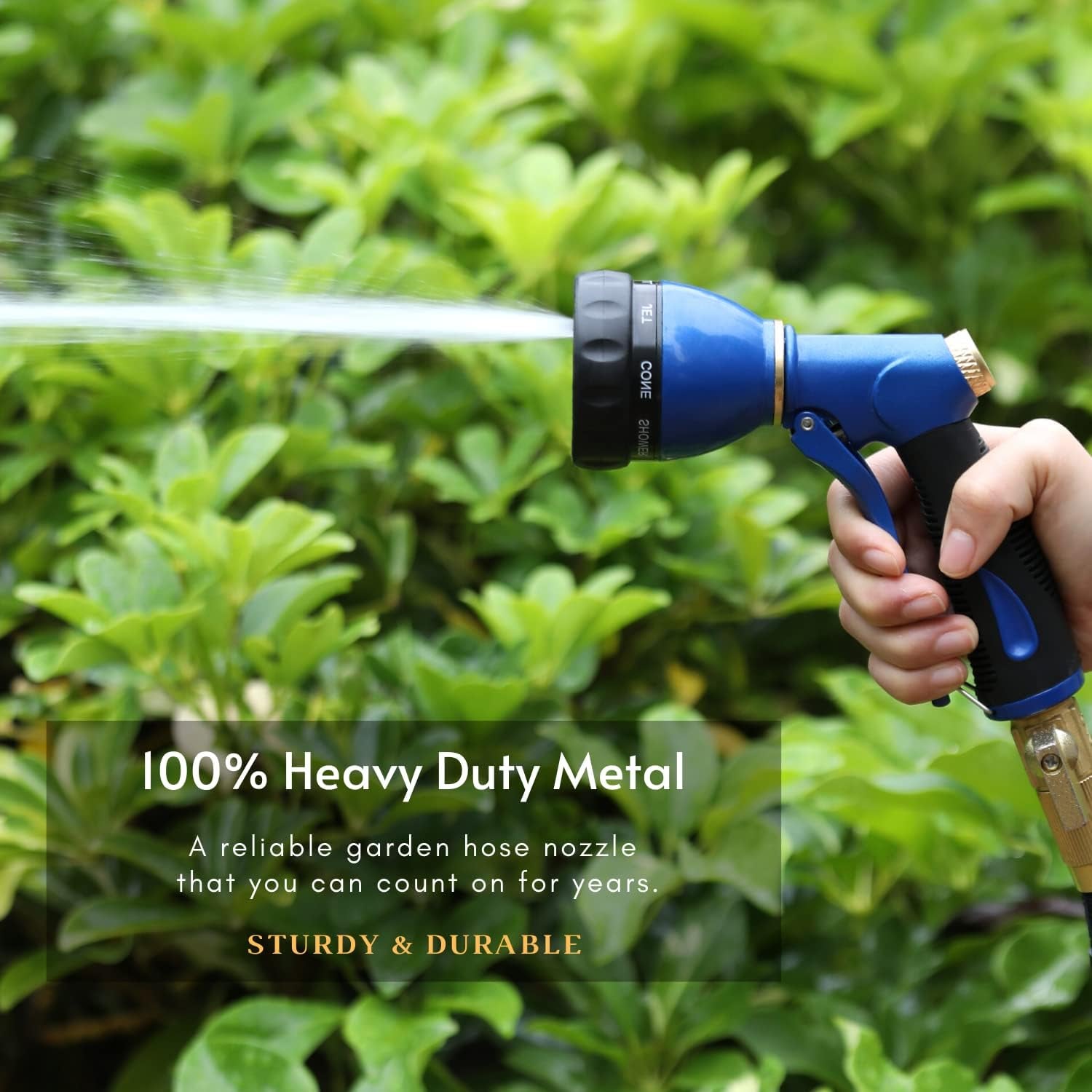 Garden Hose Nozzle – High Pressure, 8 Patterns, Watering Plants & Washing