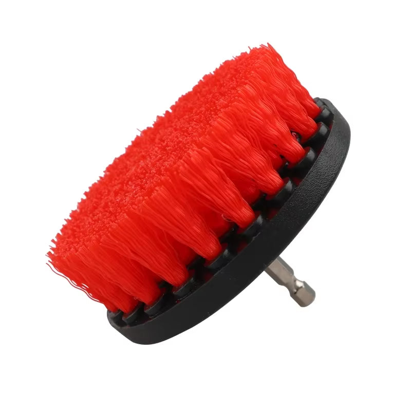 2/3.5/4/5" Drill Brush Power Scrubber Kit – Nylon Stain Polisher with Extender for Bathroom & Universal Cleaning