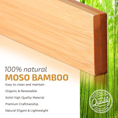 6 Bamboo Drawer Organizers – Expandable Divider Set for Kitchen