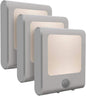 3-Pack Motion Sensor Dimmable LED Night Lights – Plug-In, Dusk to Dawn, Warm White