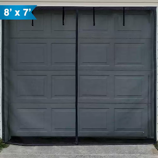 One Car Roll-Up Garage Door Screen with Magnetic Closure - 8 Ft. X 7 Ft. 