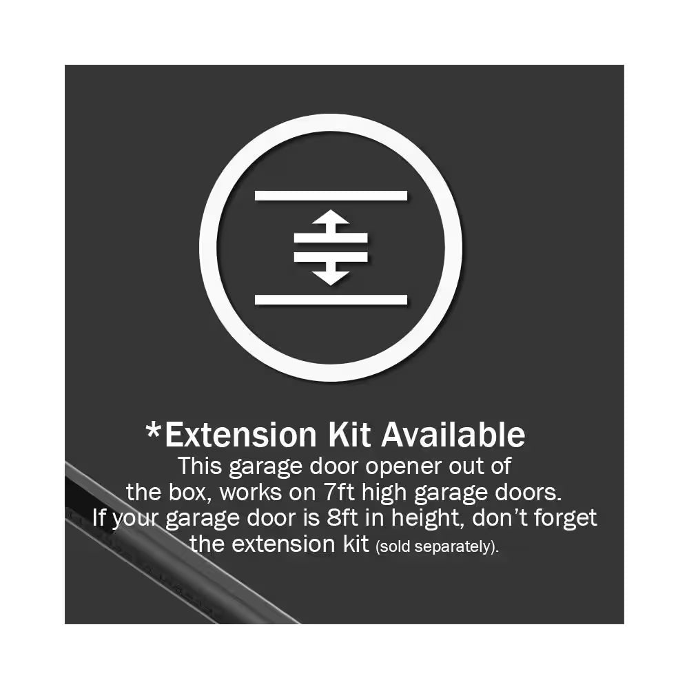 Belt Drive Rail Extension Kit for 8 Ft. Garage Doors