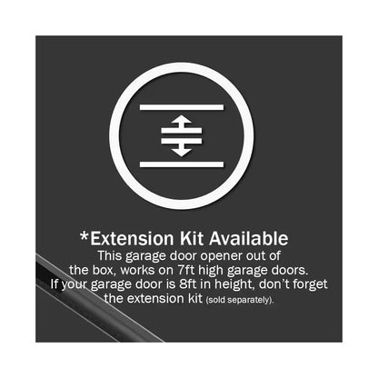 Belt Drive Rail Extension Kit for 8 Ft. Garage Doors