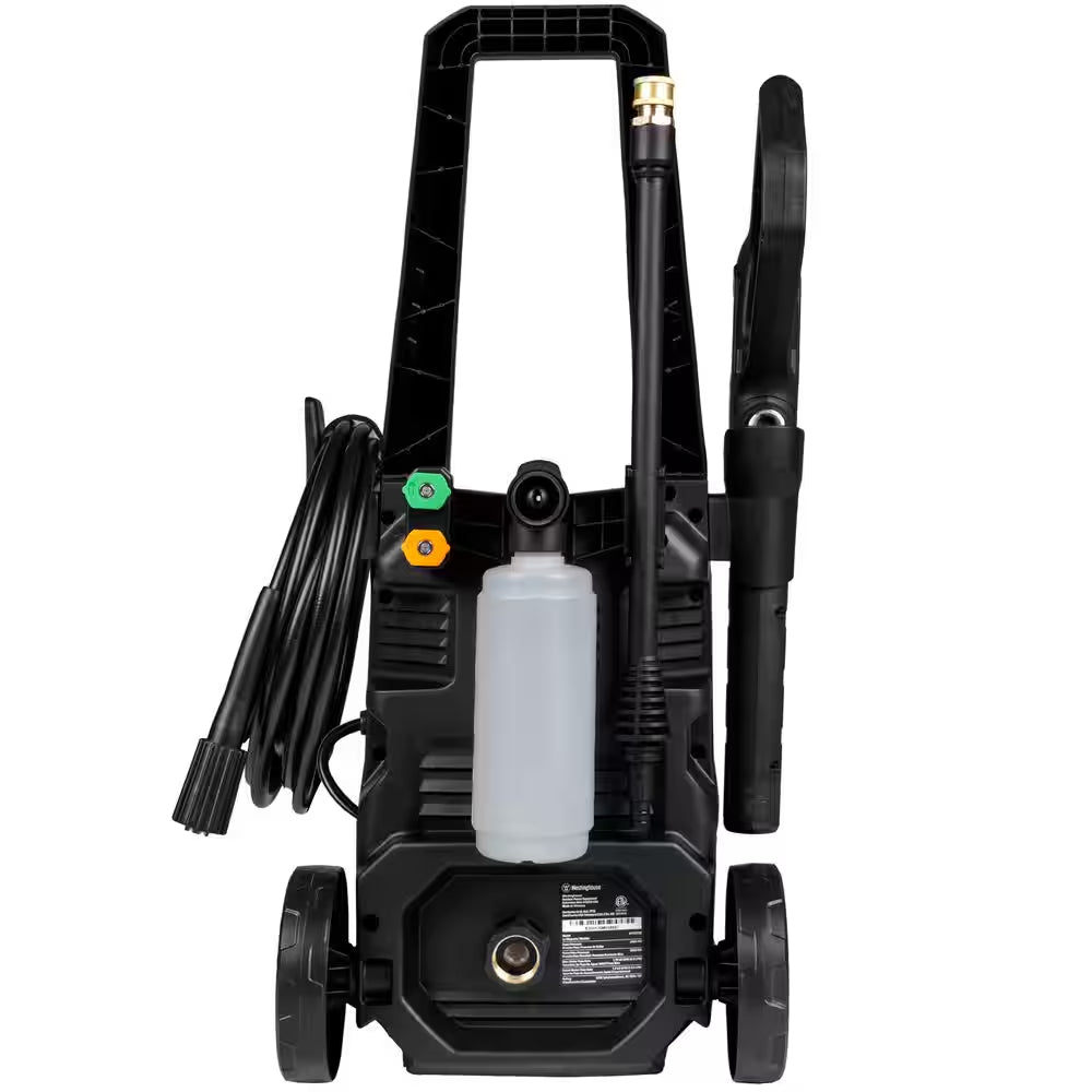 2000 Max PSI 1.76 Max GPM Cold Water Electric Powered Pressure Washer W/Anti-Tipping Technology and 2-Quick Connect Tips