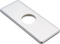 6” Chrome Sink Hole Cover – Stainless Steel Deck Plate for 1 or 3-Hole Vanity Sink