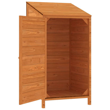 Garden Shed Brown Solid Fir Wood Medium Garden Shed Rectangular
