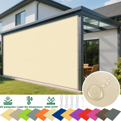 Sun Shade Sail Cloth with Grommets – Rectangle Canopy Pergola Cover, UV Block Fabric for Backyard & Deck