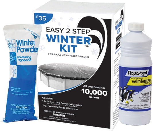 Swimming Pool Winterizing Kit – Powder & Liquid for Up to 10,000 Gallons