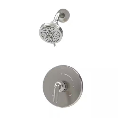 Elm Satin Nickel Shower Trim Kit – Single Handle, Wall Mount, 1.5 GPM, Valve Not Included
